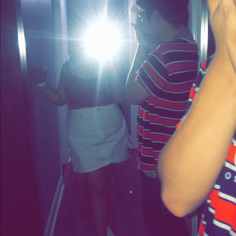White skirt